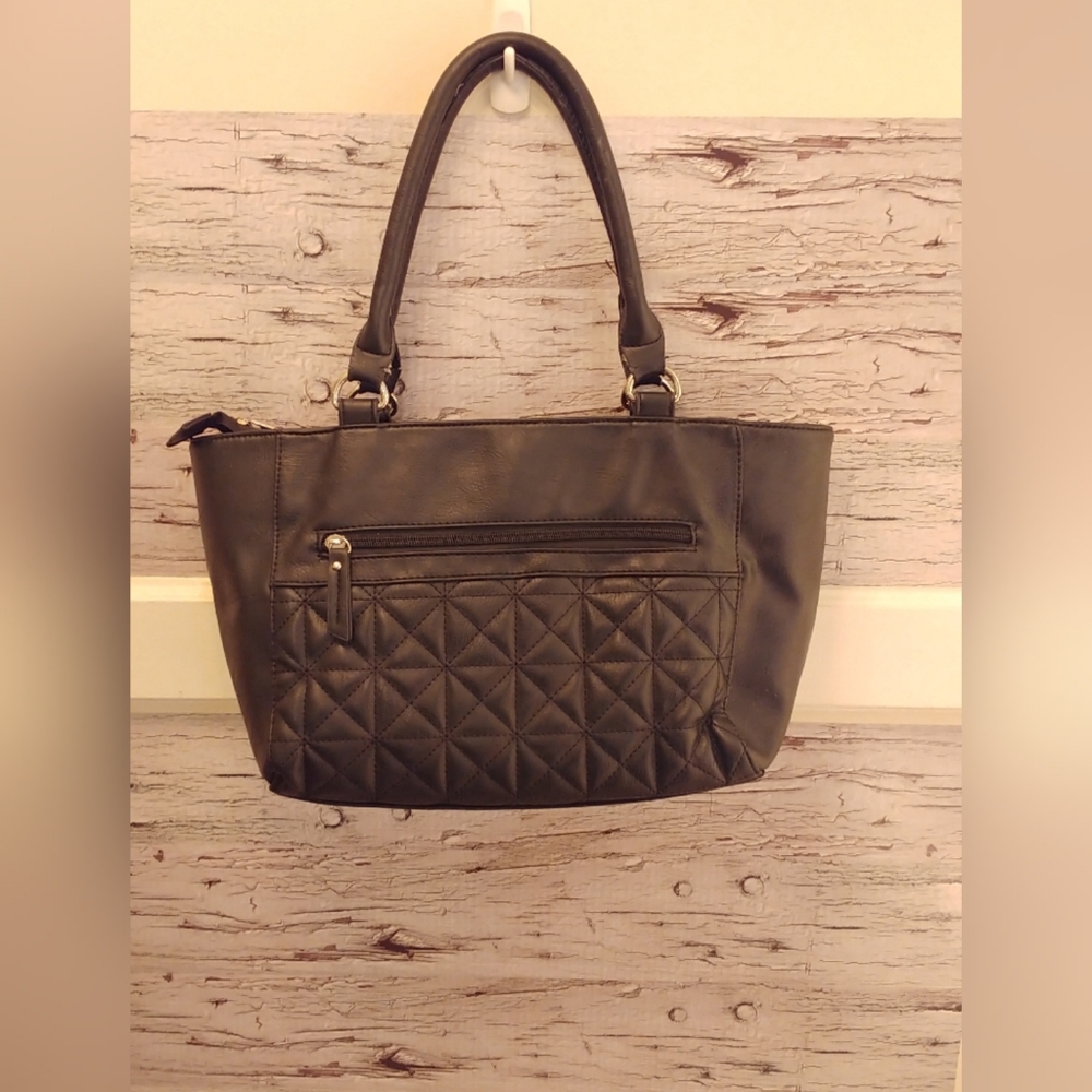 Company Black Vegan Leather Shoulder Bag